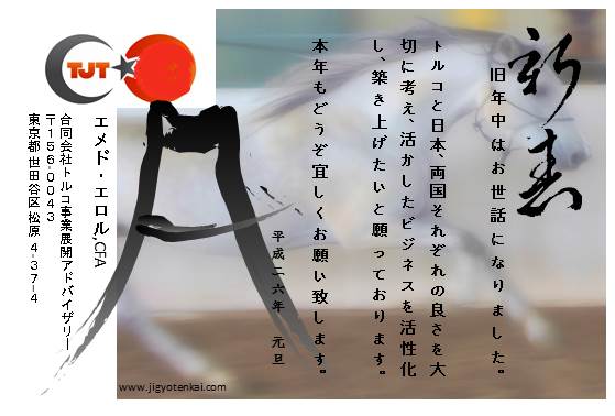 ２０１４年賀状TJT