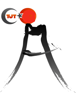 (2)Fuji'nin üzerinde Japon güneşi ile şirketin amblemi kolajlandı