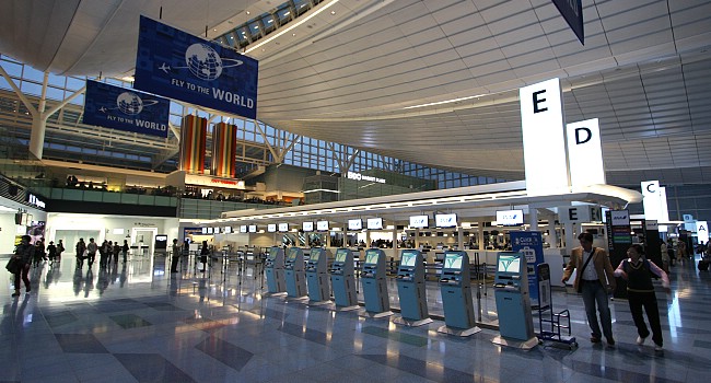 Haneda Check in bankoları (kaynak internet)