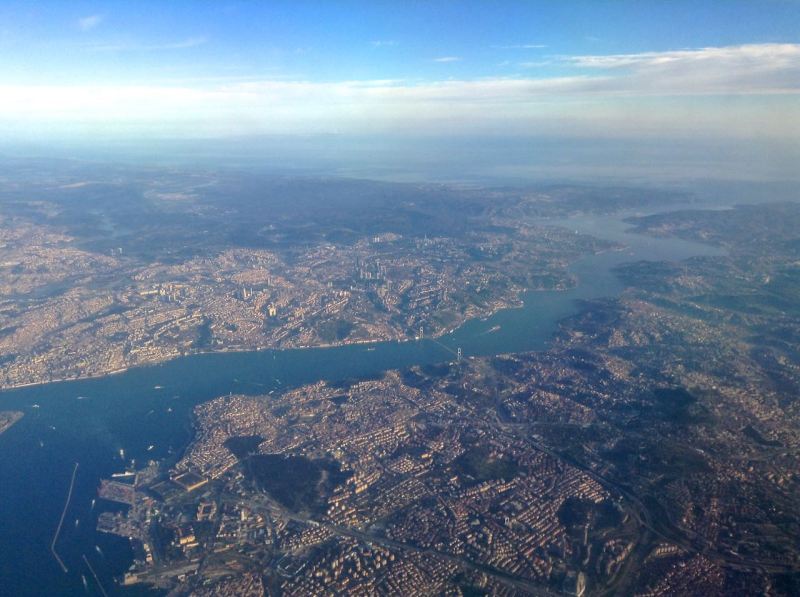 Yaklaşırken havadan boğaz