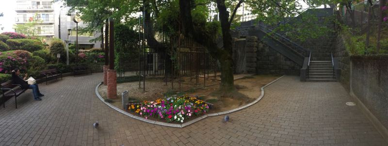 Hemen her adım başında küçük bir park var. Yorulduysanız oturup dinlenin