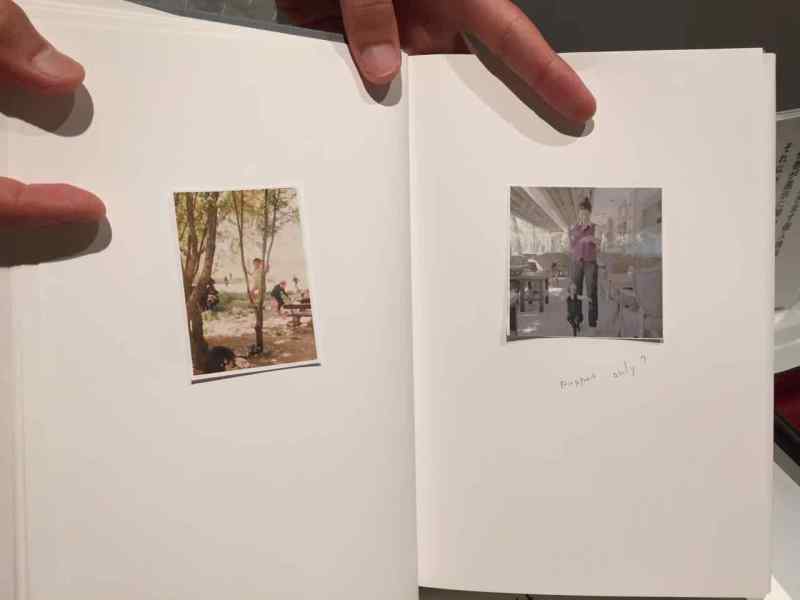 Gene kitap taslağından bir parça. Sağdaki bir kebapçı imiş içinde kukla oynatılıyormuş. 