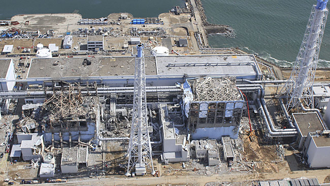 Fukuşima nükleer güç sanralinde sızıntı yapan reaktör (kaynak: news.com.au)