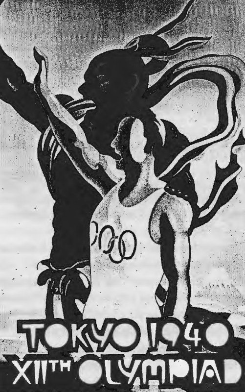 2. Dünya Savaşı nedeni ile yapılamayan 1940 Tokyo Olimpiyatları afişi (kaynak: wikipedia)